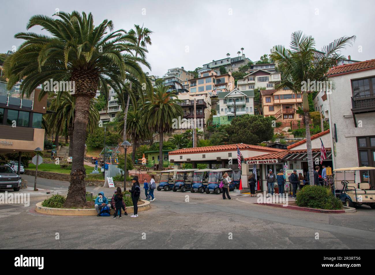 The city of Avalon is the main population center on Catalina Island, CA