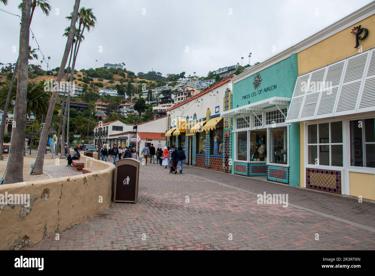 The city of Avalon is the main population center on Catalina Island, CA