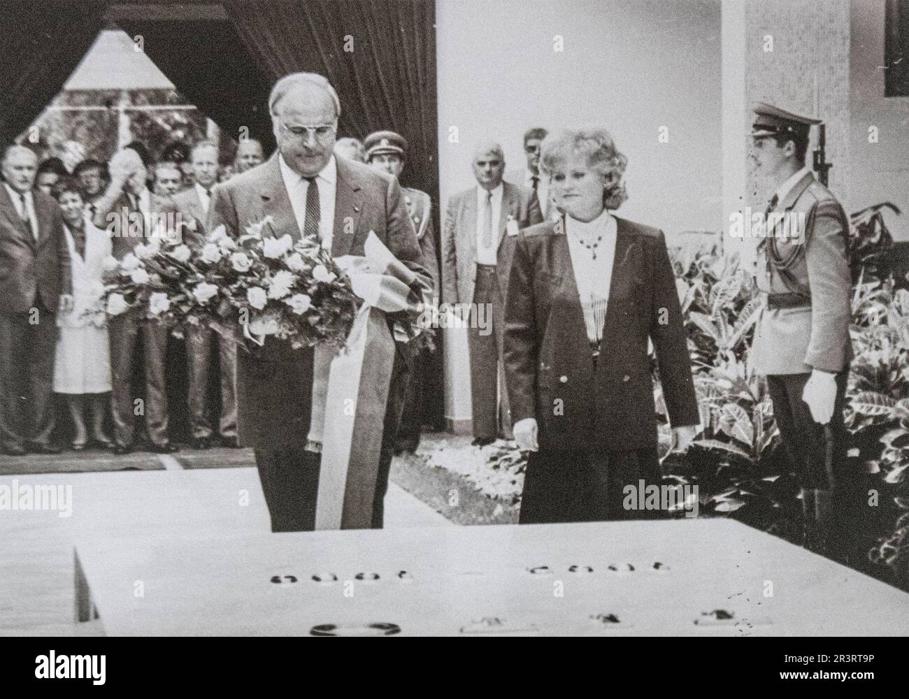 Josip Broz Tito funeral: Helmut Kohl (Federal Republic of Germany). Belgrade, Yugoslavia Stock Photo