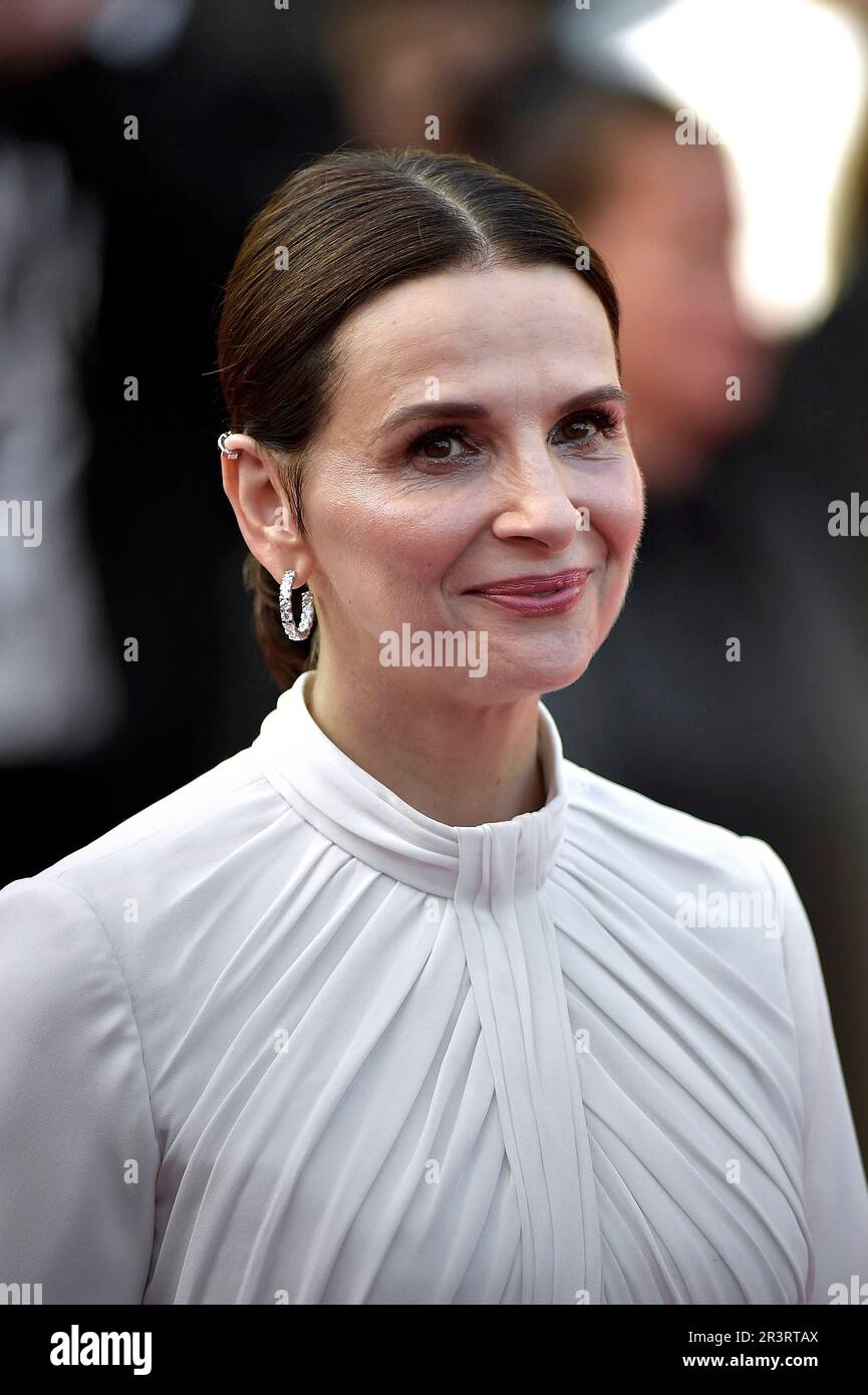 Cannes, France. 24th May, 2023. Juliette Binoche attends the 'La Passion De Dodin Bouffant' red carpet during the 76th annual Cannes film festival at Palais des Festivals on Wednesday, May 24, 2023 in Cannes, France. Photo by Rocco Spaziani/UPI Credit: UPI/Alamy Live News Stock Photo