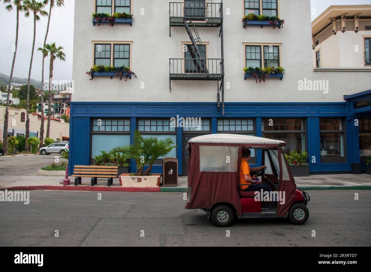 The city of Avalon is the main population center on Catalina Island, CA, USA Stock Photo Alamy