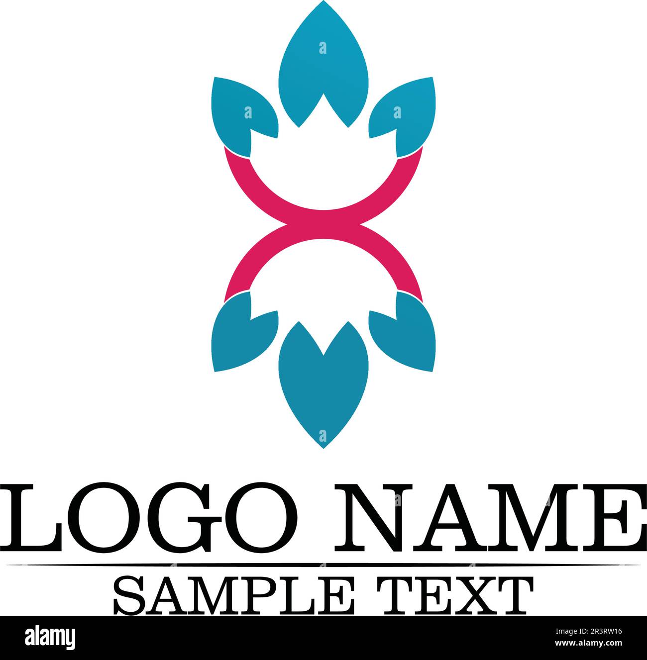 Beauty Vector flowers design logo Template icon Stock Vector