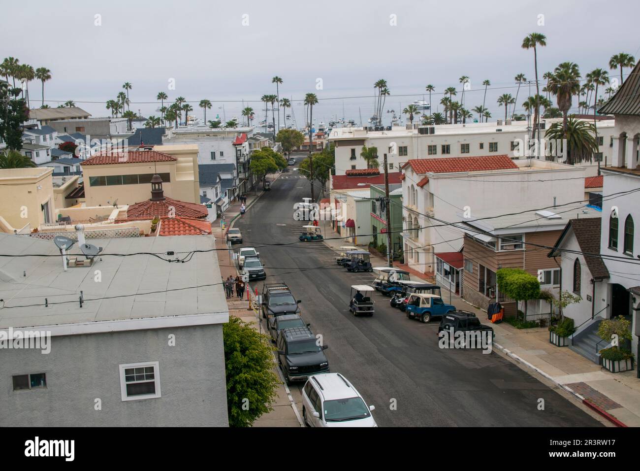 The city of Avalon is the main population center on Catalina Island, CA