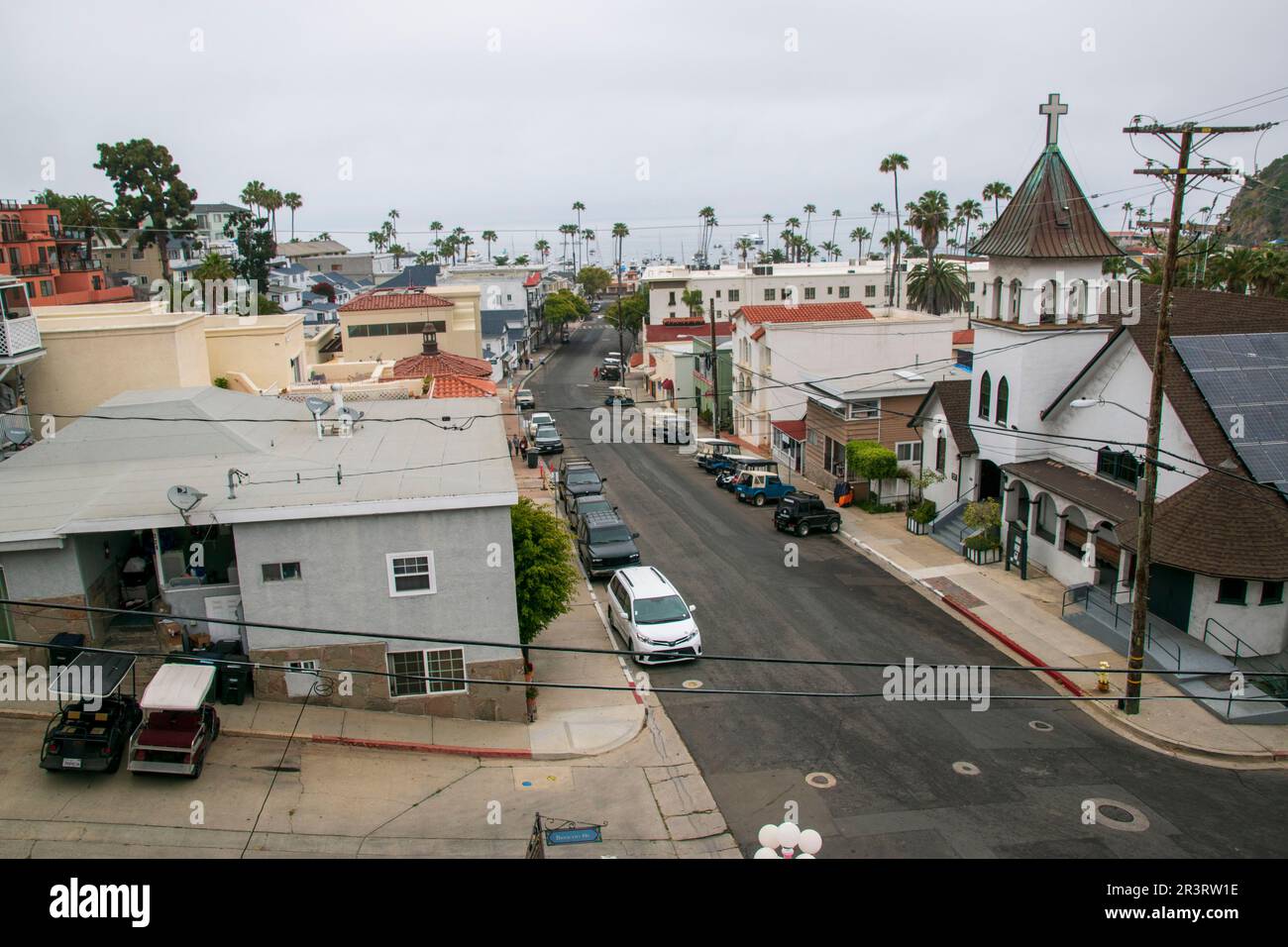 The city of Avalon is the main population center on Catalina Island, CA