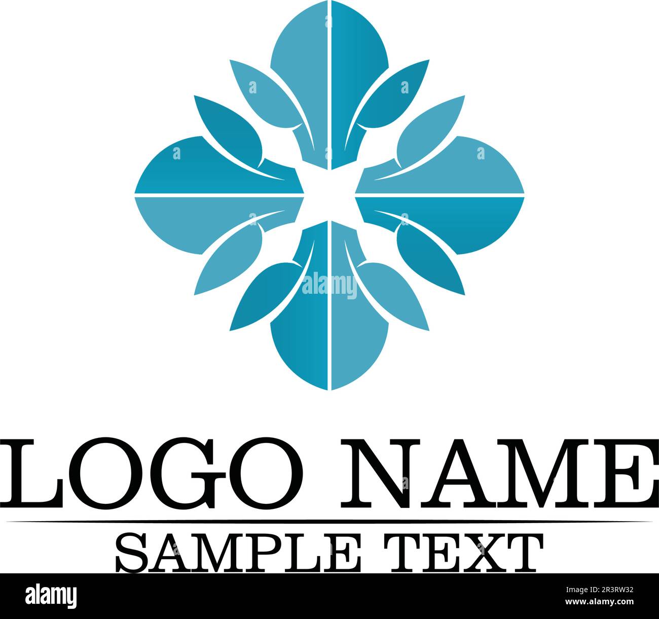 Beauty Vector flowers design logo Template icon Stock Vector