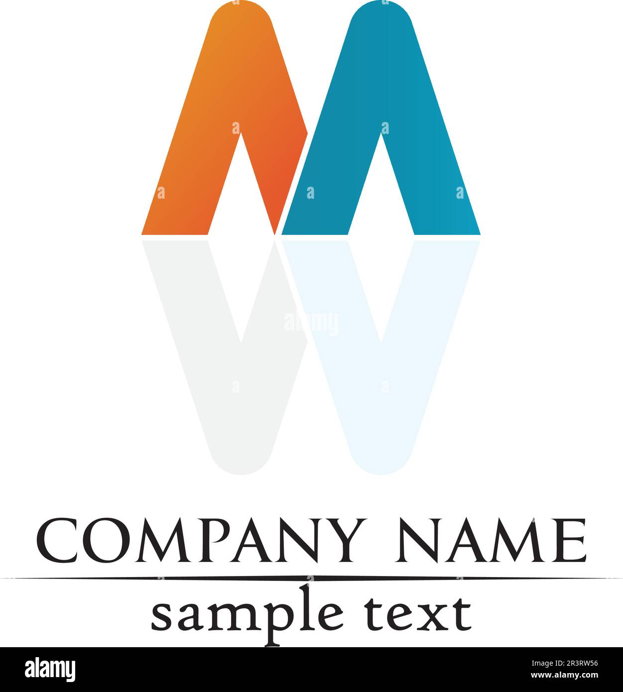 Letter M vector icons such logos Stock Vector
