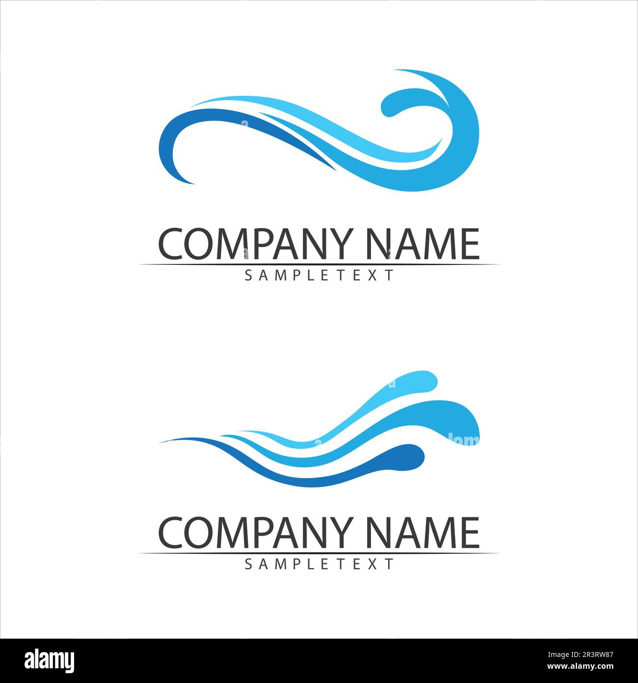 Water wave icon vector illustration design logo Stock Vector Image ...