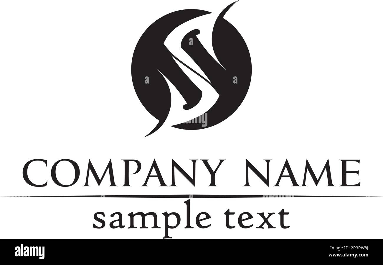 Business corporate letter S logo design vector Stock Vector