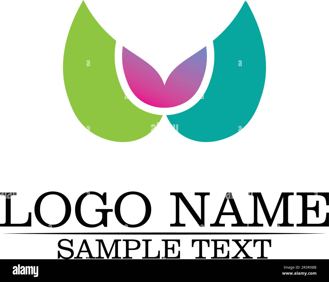 Beauty Vector flowers design logo Template icon Stock Vector