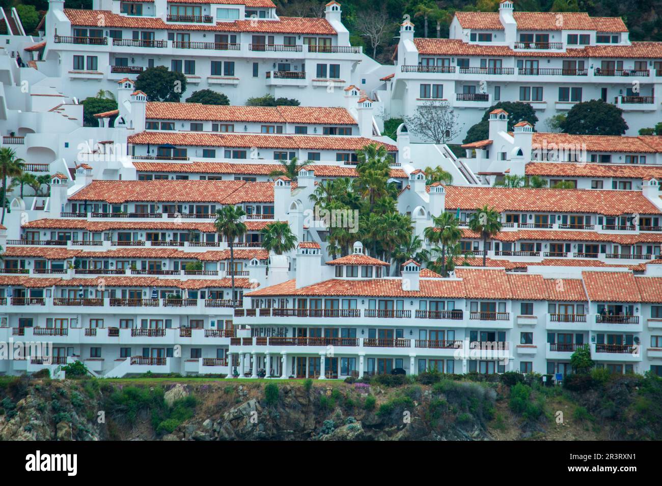 The city of Avalon is the main population center on Catalina Island, CA