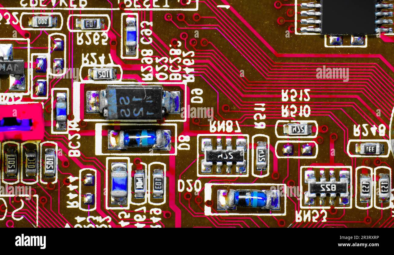 Electronic circuit board pcb close up hi-res stock photography and ...