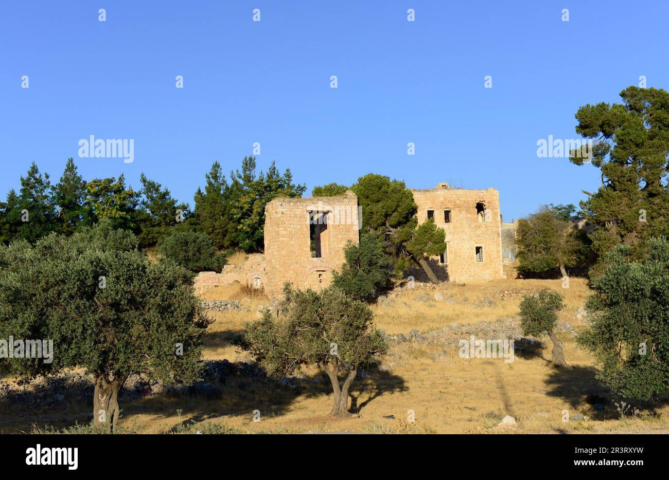 A deserted Arab village in the occupied territories in South Jerusalem.. Stock Photo
