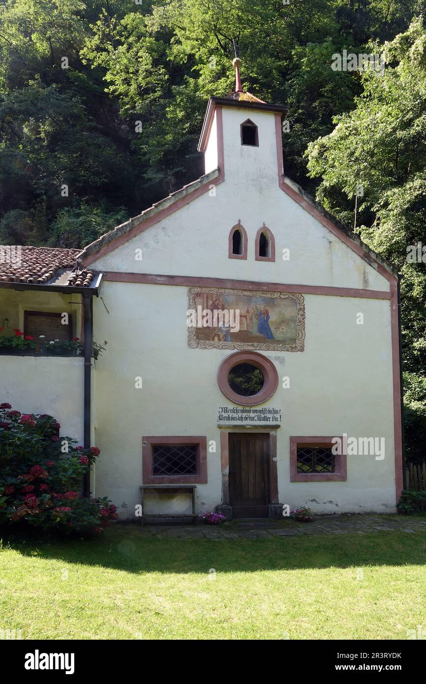Chapel of Our Lady in the Naif near Merano Stock Photo