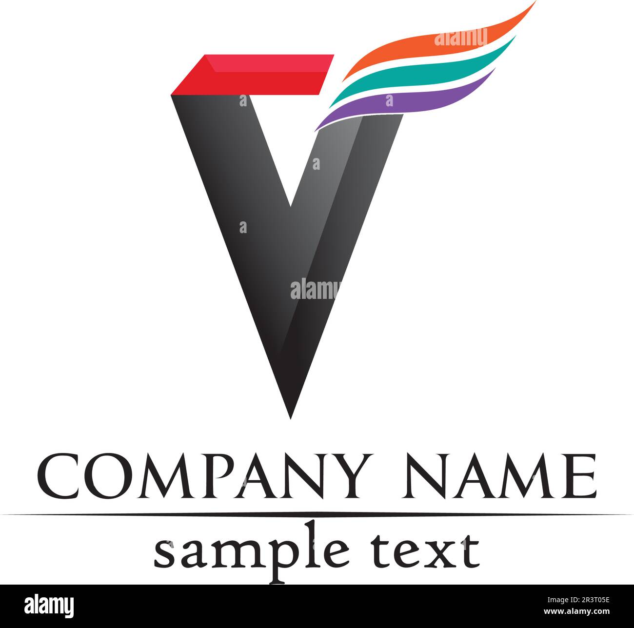 V logo corporate design vector V letters business logo and symbols template Stock Vector Image