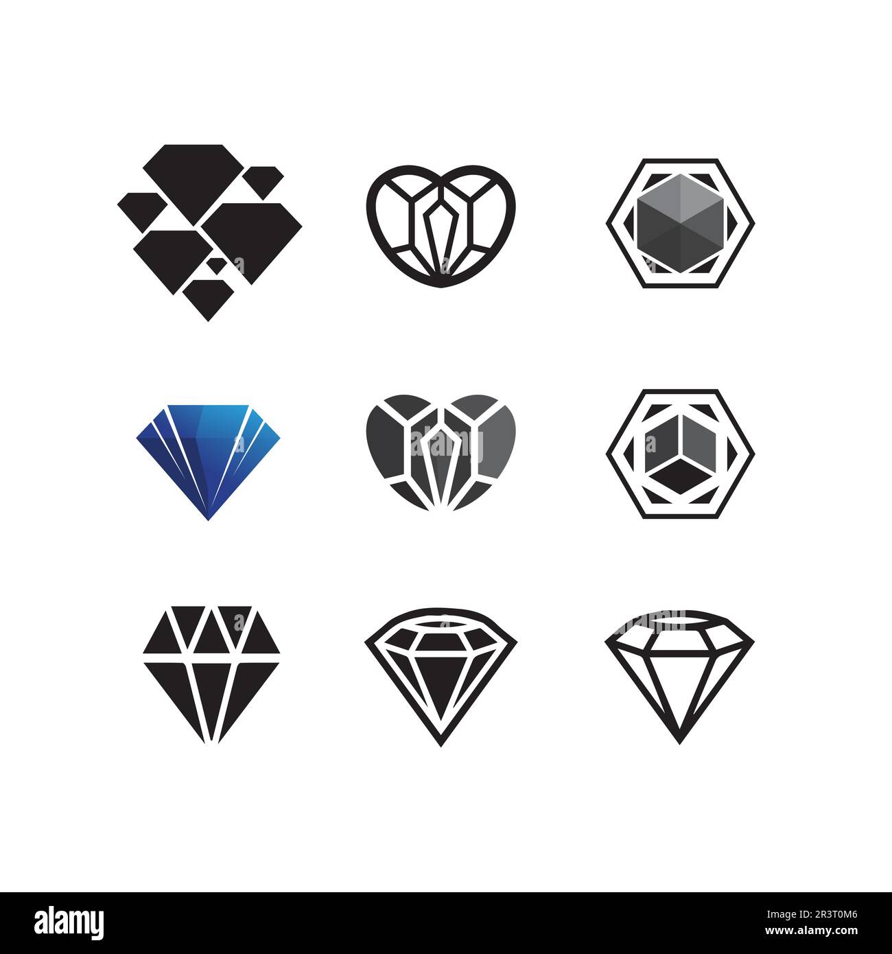 Diamond Logo Template vector icon illustration design Stock Vector
