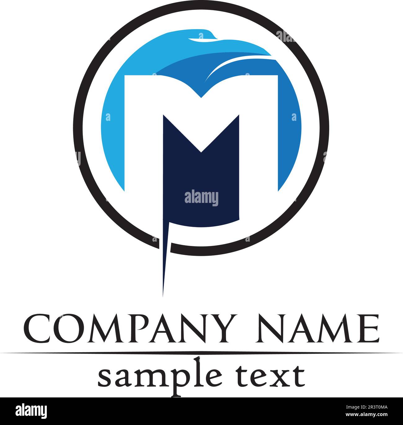Letter M vector icons such logos Stock Vector