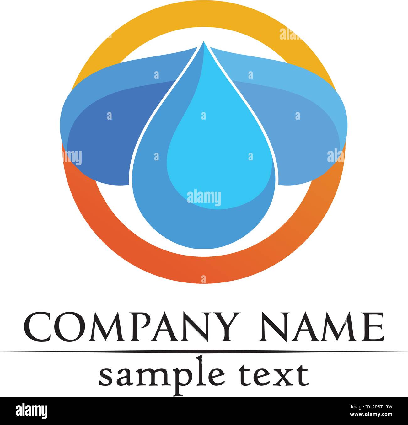 water drop Logo Template vector illustration design Stock Vector