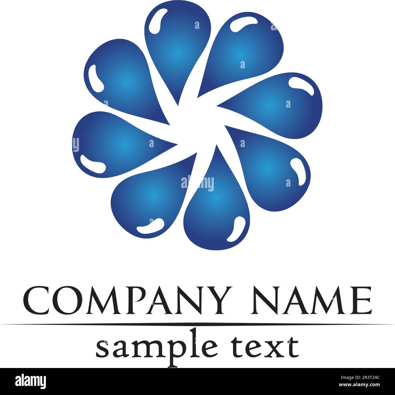 water drop Logo Template vector illustration design Stock Vector