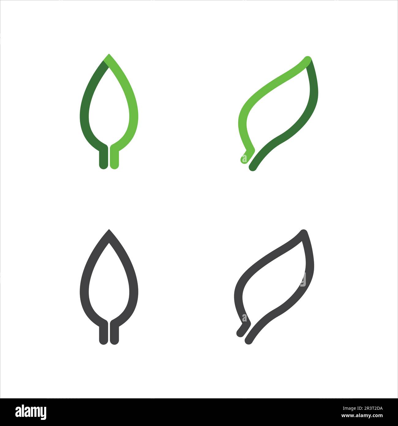 Tree leaf vector and green logo design friendly concept Stock Vector ...