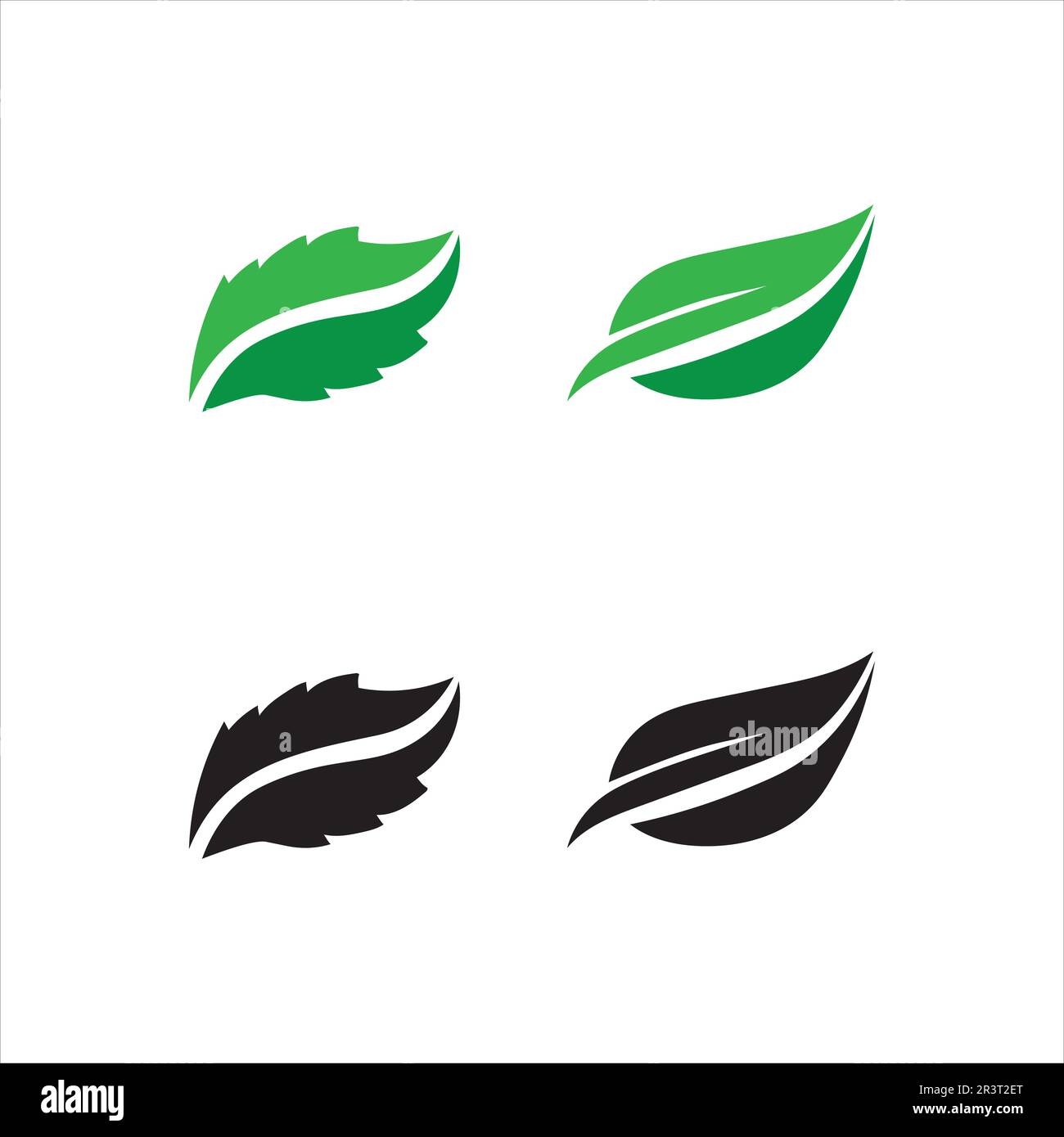 Tree leaf vector and green logo design friendly concept Stock Vector ...