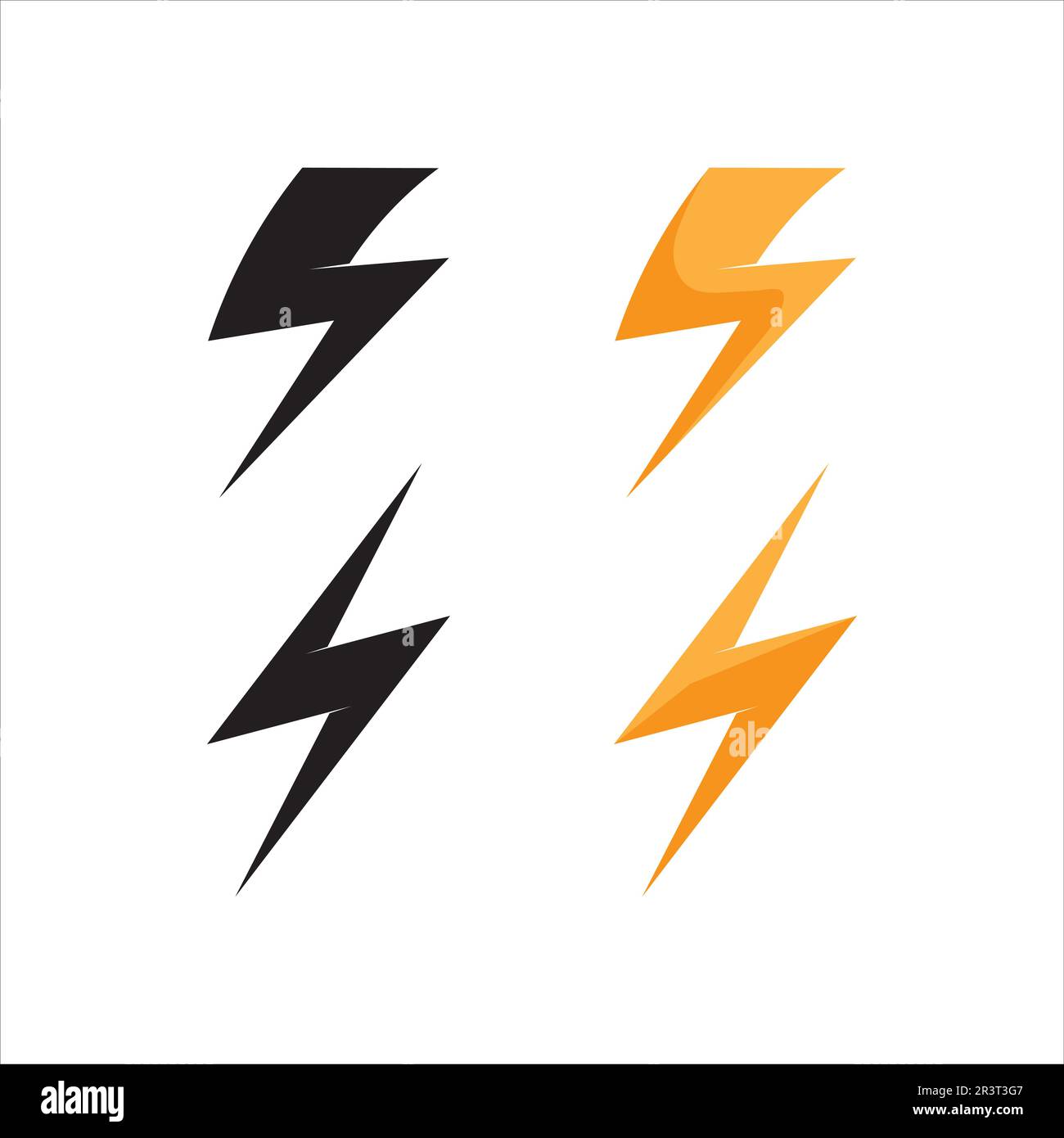 flash electric Vector lightning icon logo and symbols Stock Vector ...