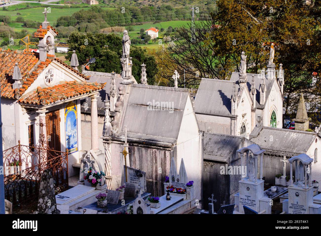 panteon funerario, cementerio, Gouveia,Serra Da Estrela, Beira Alta, Portugal, europa. Stock Photo