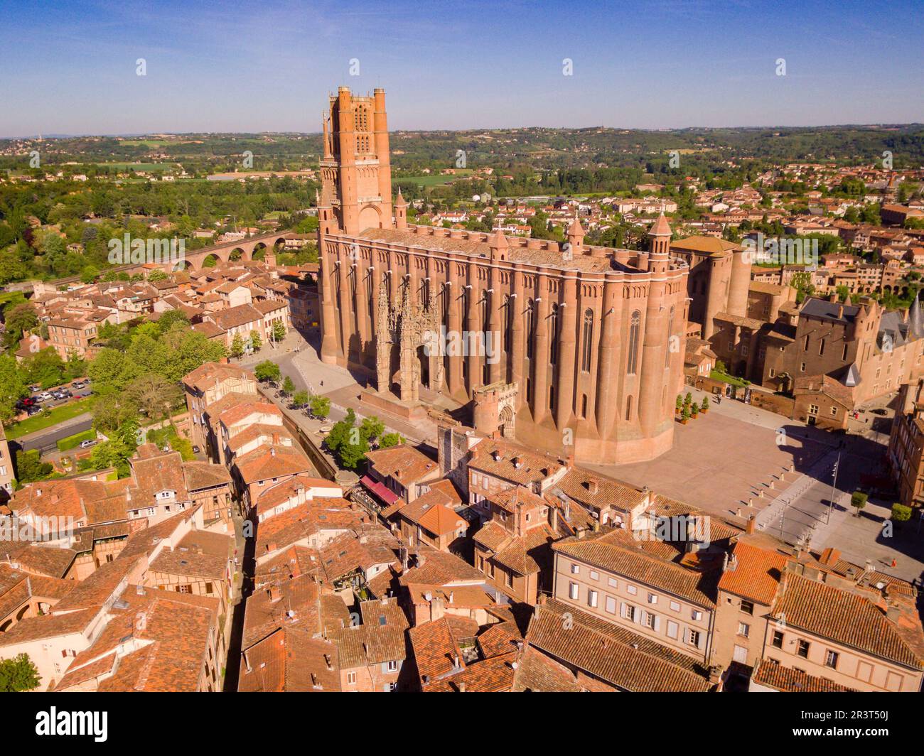 catedral de Santa Cecilia,Albi, France,Western Europe. Stock Photo