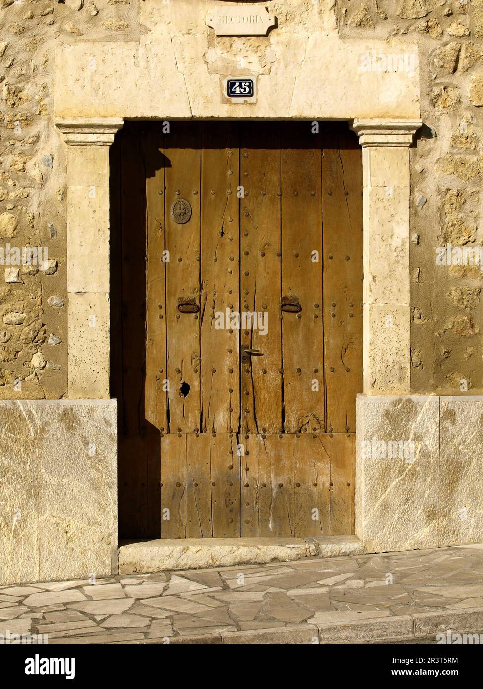 Portal de la rectoria.Búger. Comarca de Raiguer. Mallorca. Baleares.España. Stock Photo