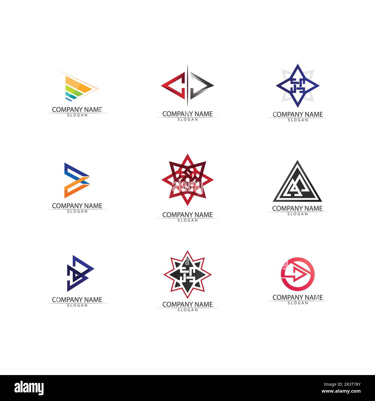Abstract letter A and Arrow head logo design vector illustration Stock ...