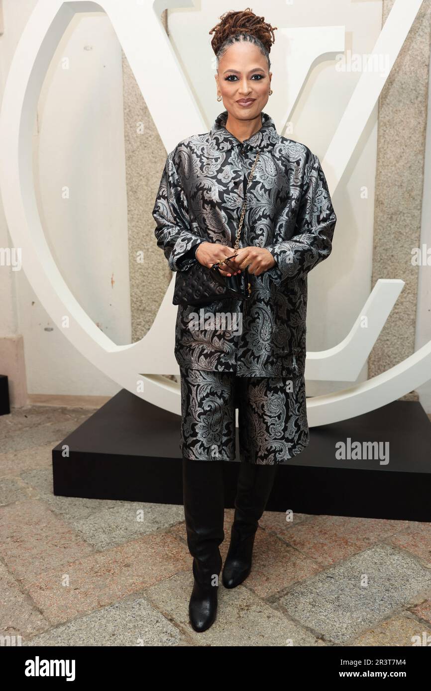 Ava Duvernay poses at the photocall for Louis Vuitton Cruise Collection  2024 presentation held at Palazzo Borromeo in Isola Bella, Italy on May 24,  2023. Photo by Marco Piovanotto/ABACAPRESS.COM Stock Photo - Alamy