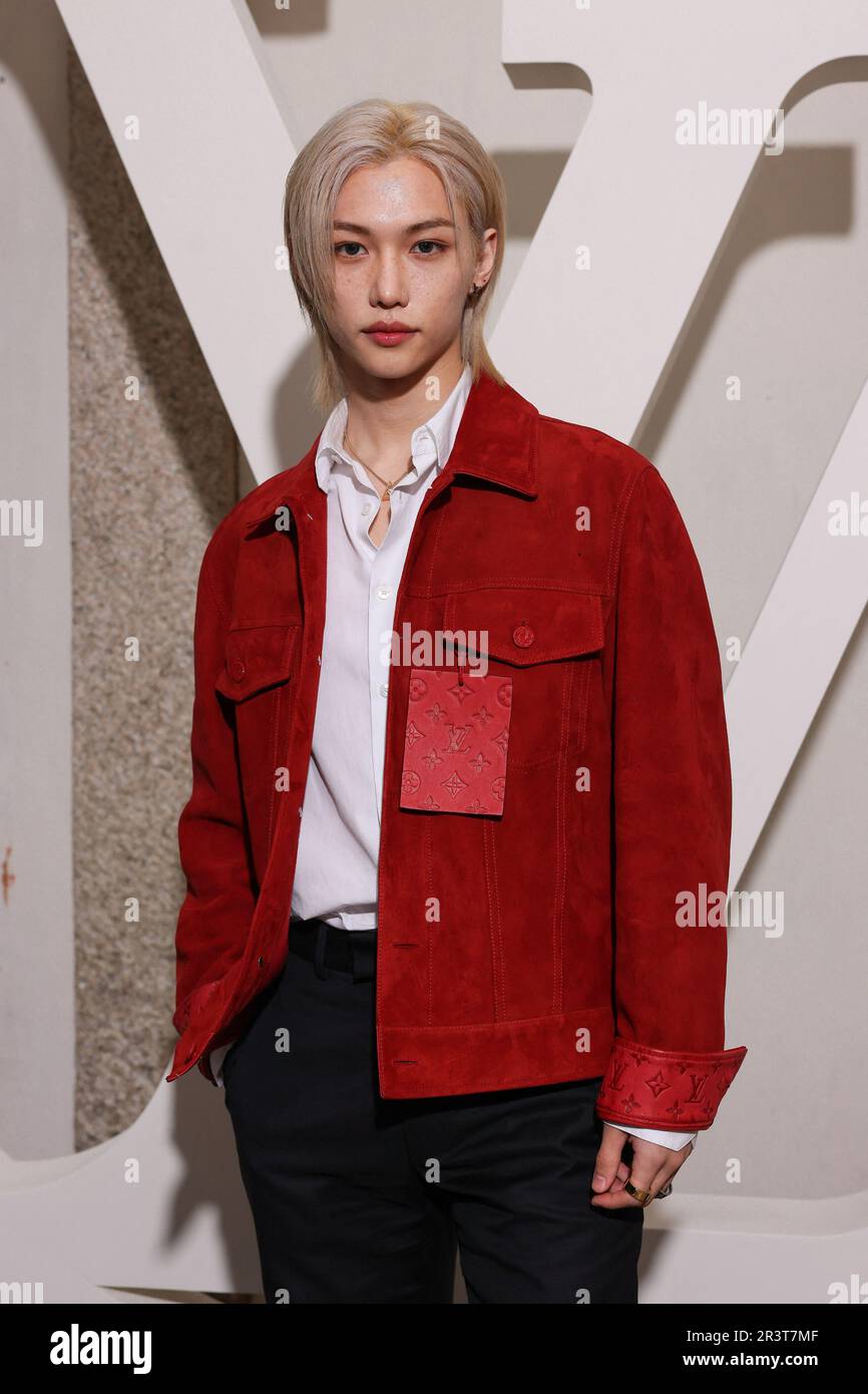 Felix poses at the photocall for Louis Vuitton Cruise Collection 2024 ...