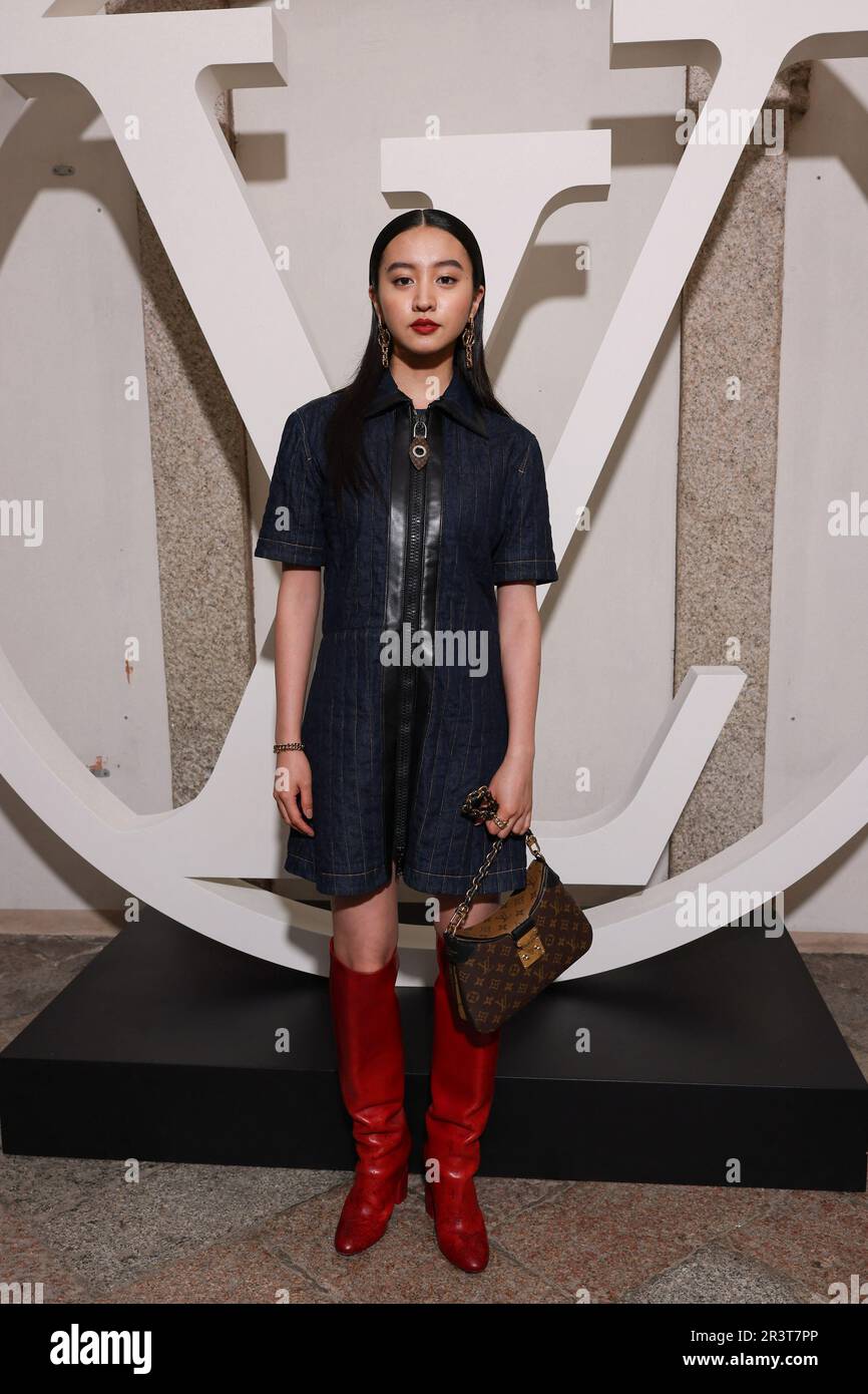 Koki poses at the photocall for Louis Vuitton Cruise Collection 2024