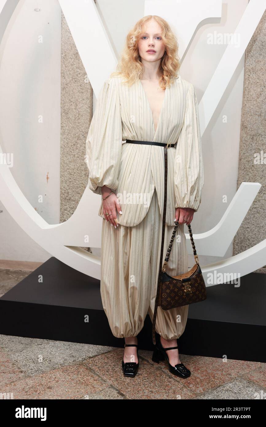 Alice Pagani poses at the photocall for Louis Vuitton Cruise Collection  2024 presentation held at Palazzo Borromeo in Isola Bella, Italy on May 24,  2023. Photo by Marco Piovanotto/ABACAPRESS.COM Stock Photo - Alamy