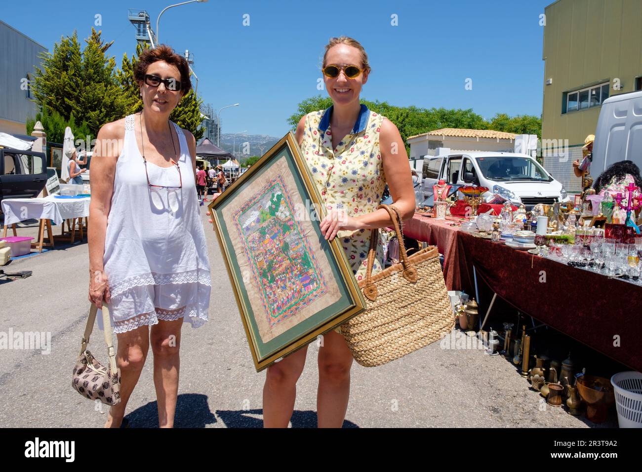 mercadillo de segunda mano y antigüedades, Consell, Raiguer, Mallorca, balearic islands, spain, europe. Stock Photo
