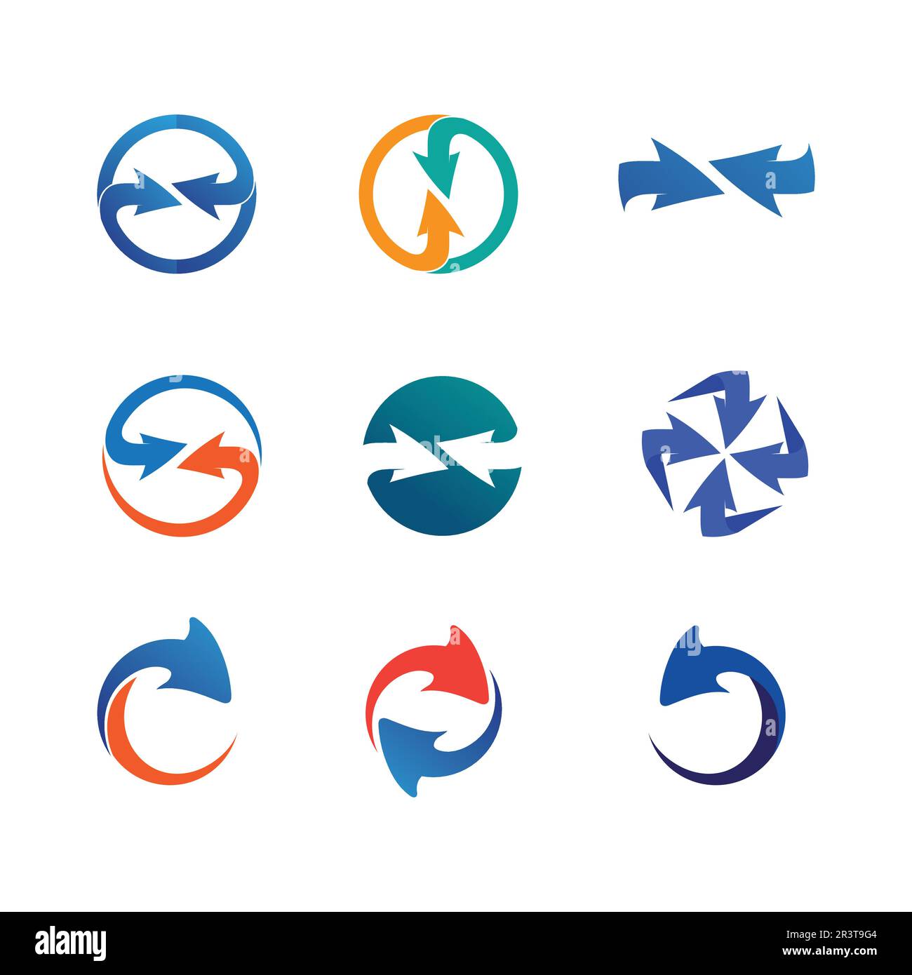Arrow vector illustration icon Logo Template design Stock Vector