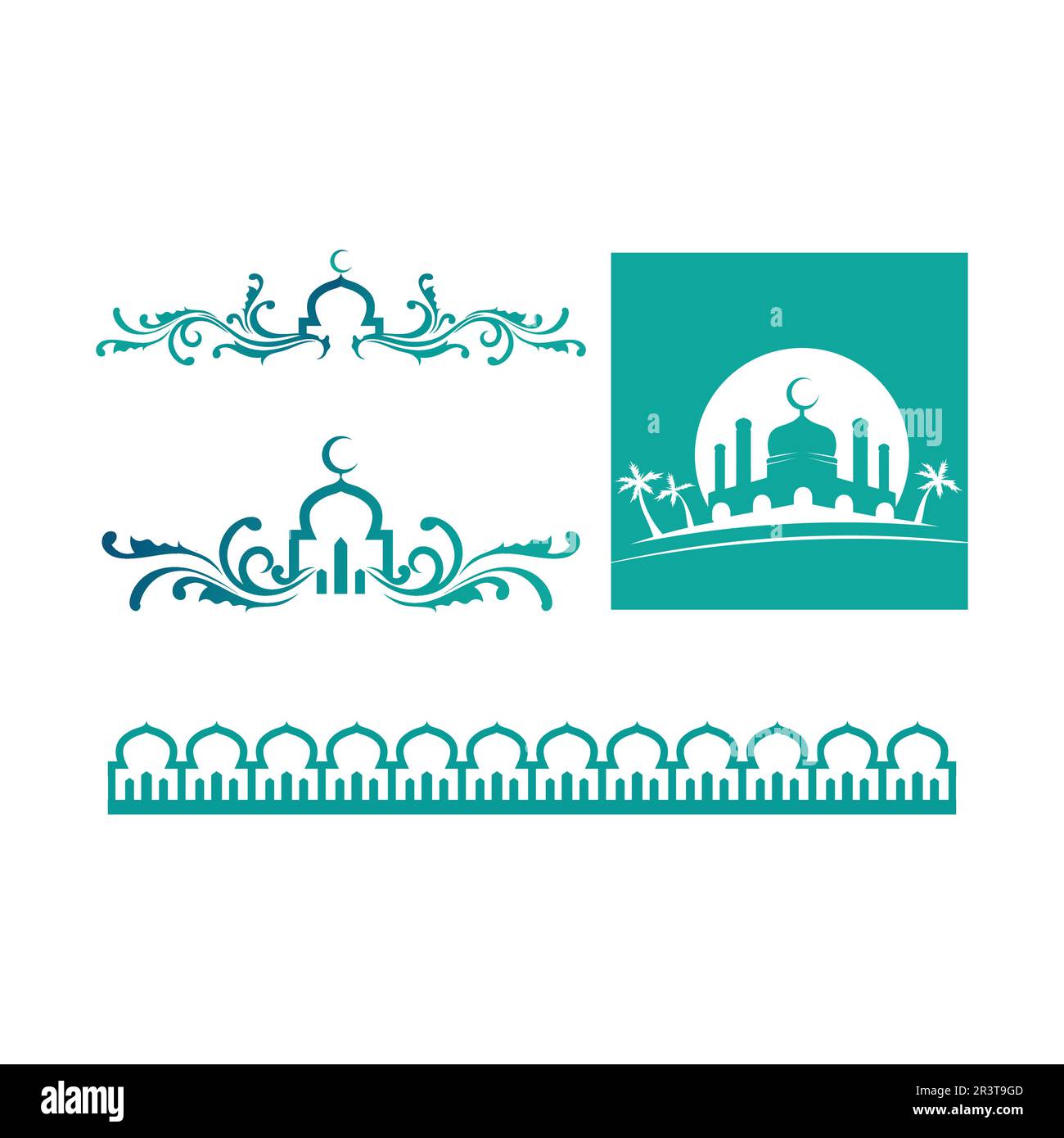 arabian Mandala logo design vector template Stock Vector