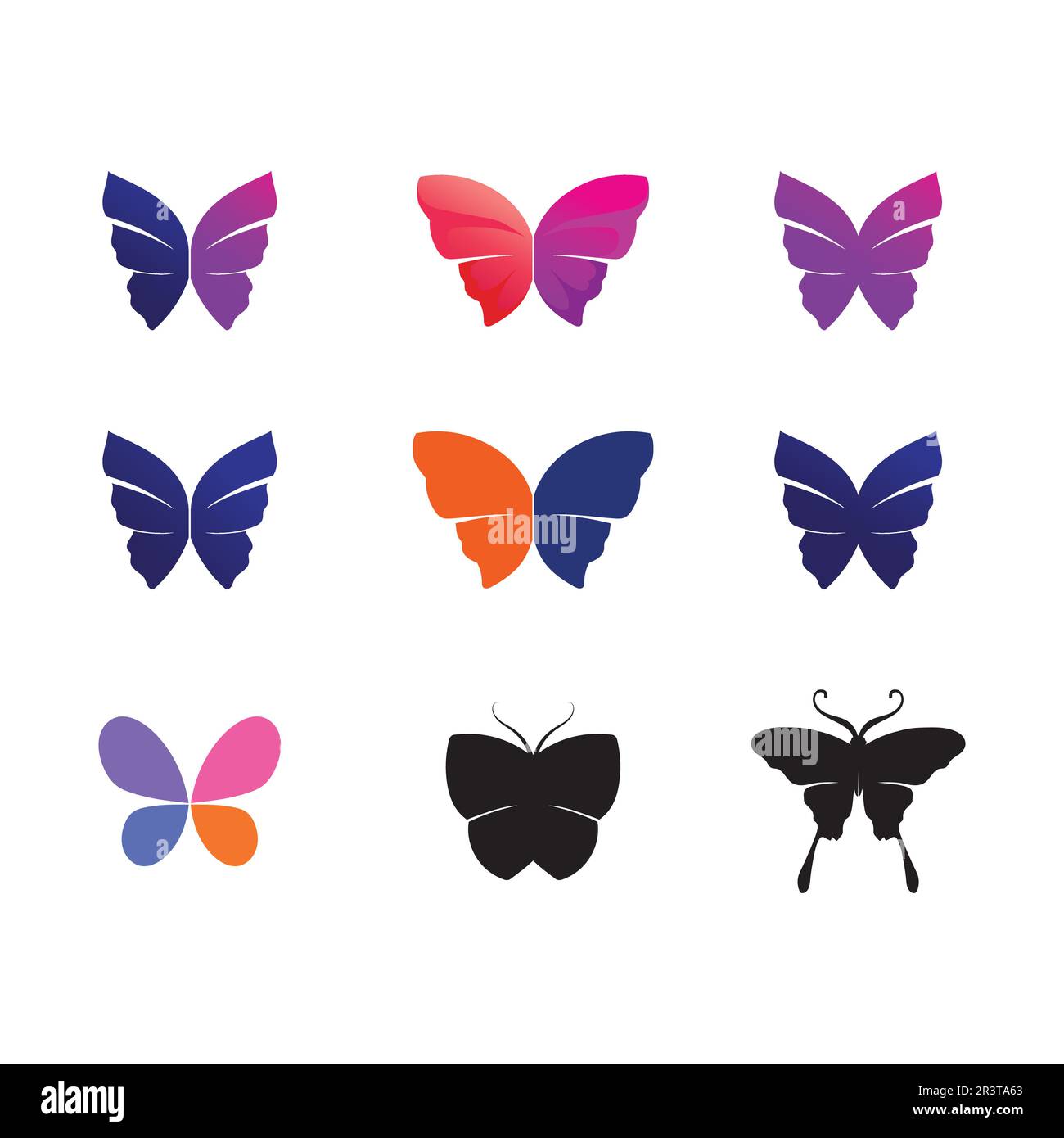 Beauty Butterfly Vector icon design Stock Vector