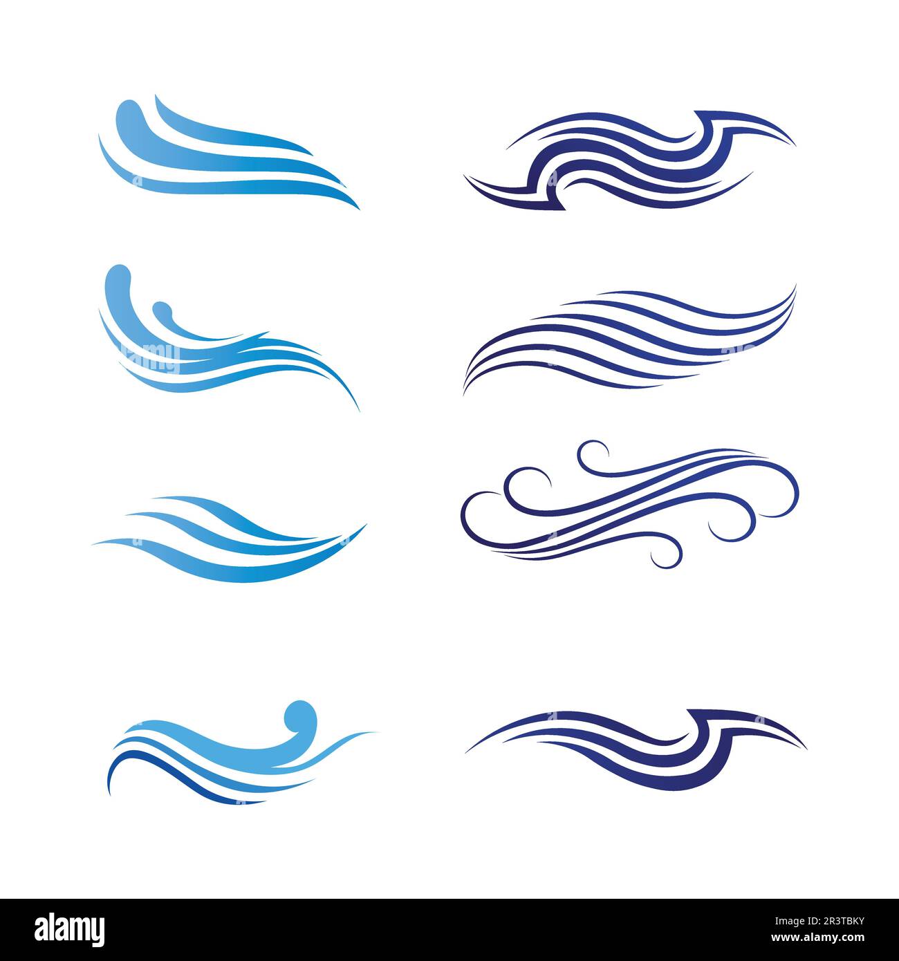 wave and Water drop Logo Template vector illustration design Stock Vector
