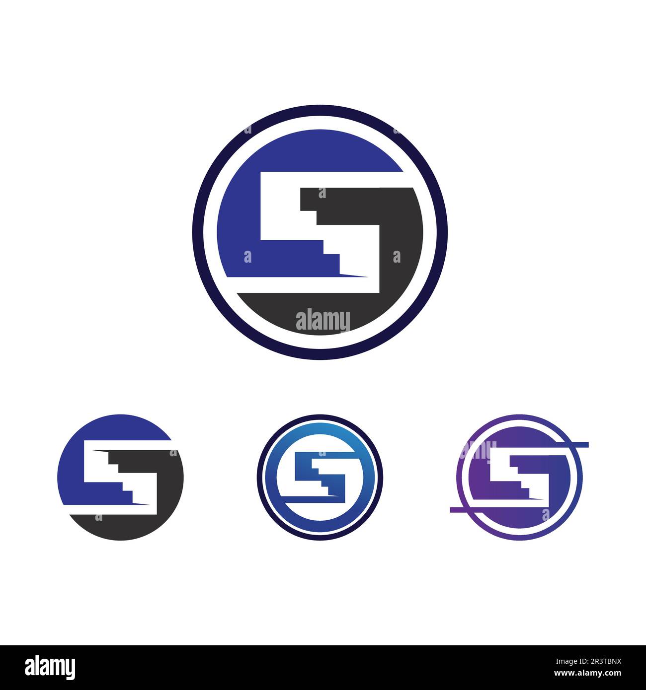 Business corporate letter S logo design vector. Stock Vector