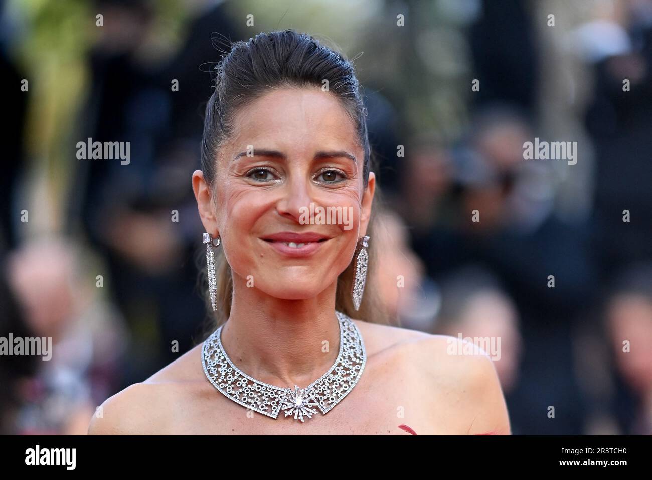 Cannes, France. 24th May, 2023. Audrey Dana at the screening of La