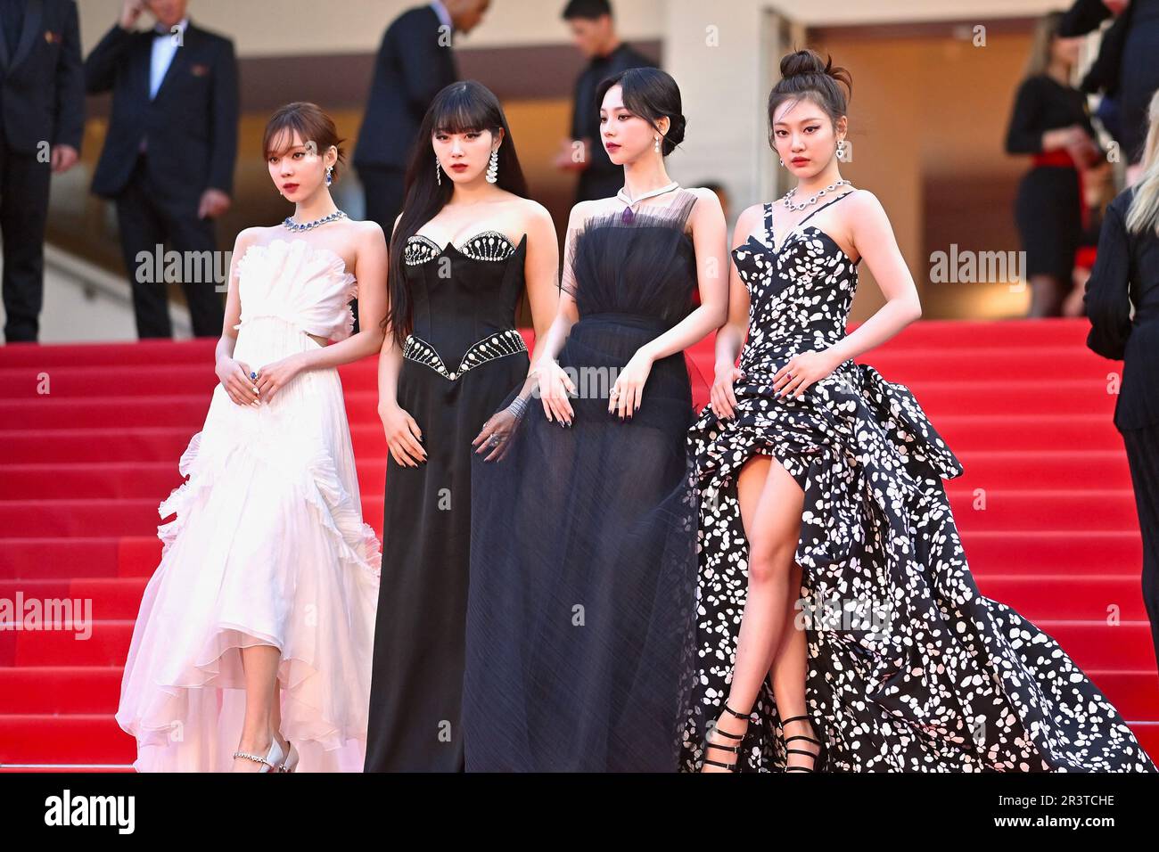 Cannes, France. 24th May, 2023. NingNing, Giselle, Winter and Karina of