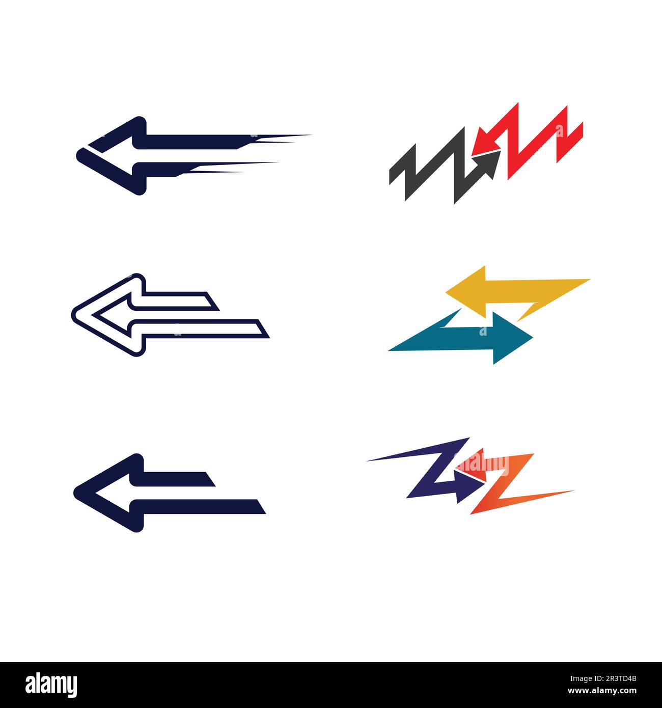 Arrow vector illustration icon Logo Template design Stock Vector