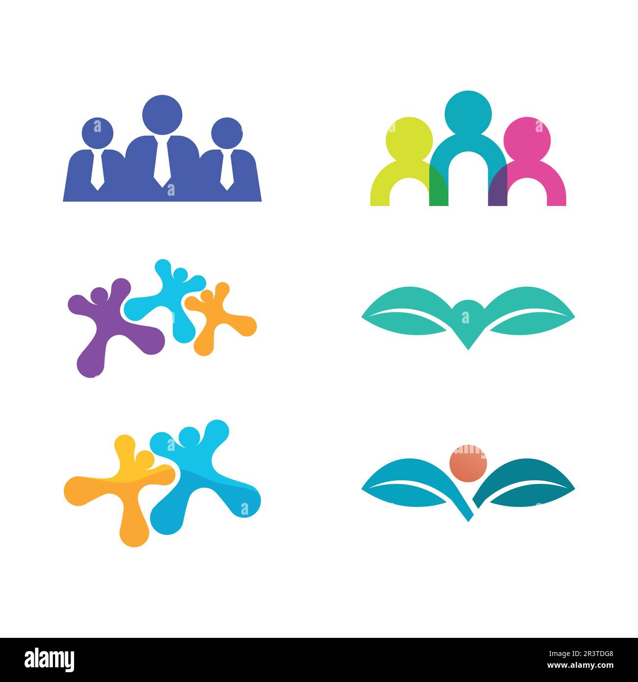 People Icon work group Vector logo illustration design Stock Vector ...