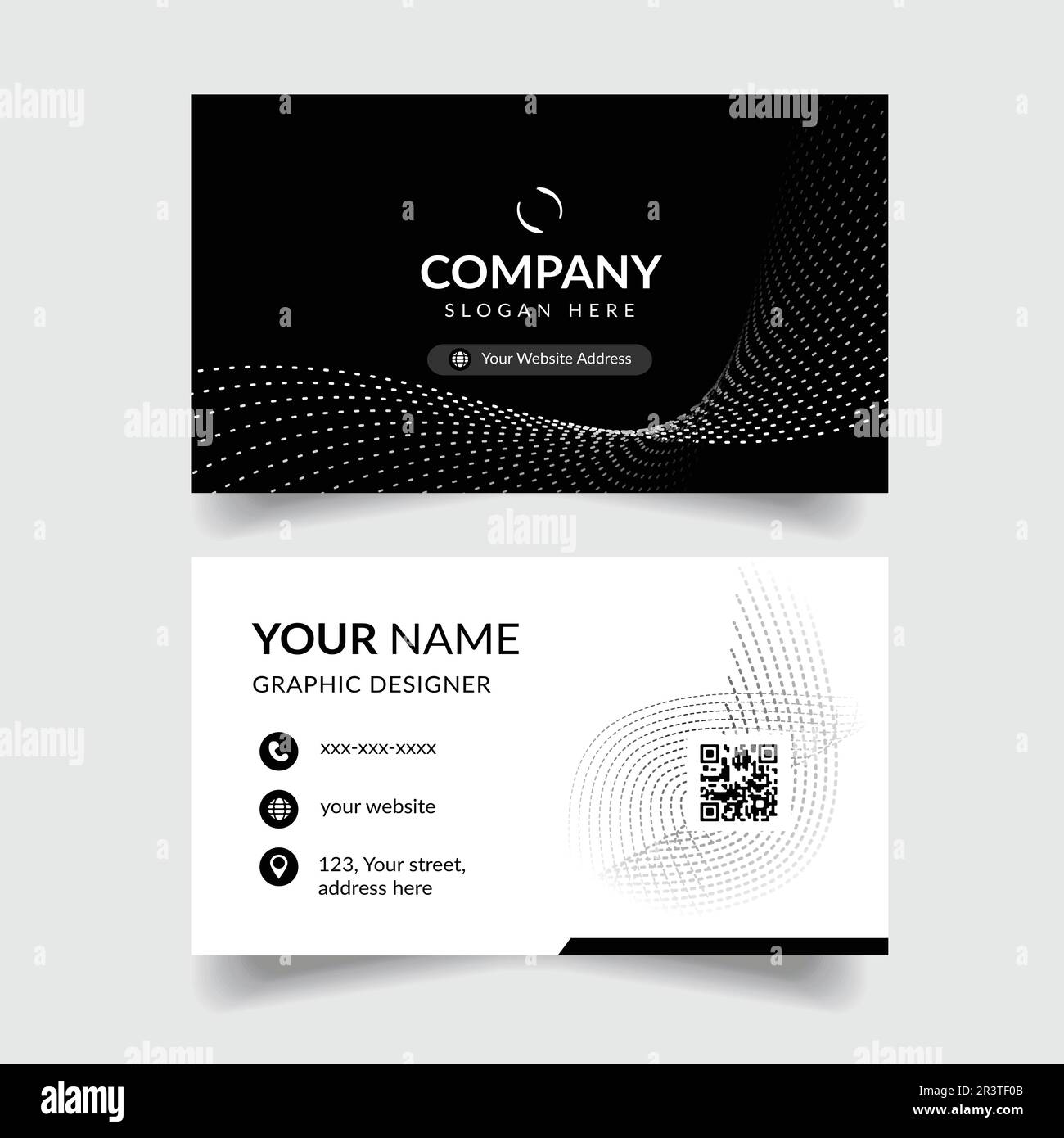 Business Card Design Template Stock Vector Image Art Alamy 10-business-card-design-on-behance