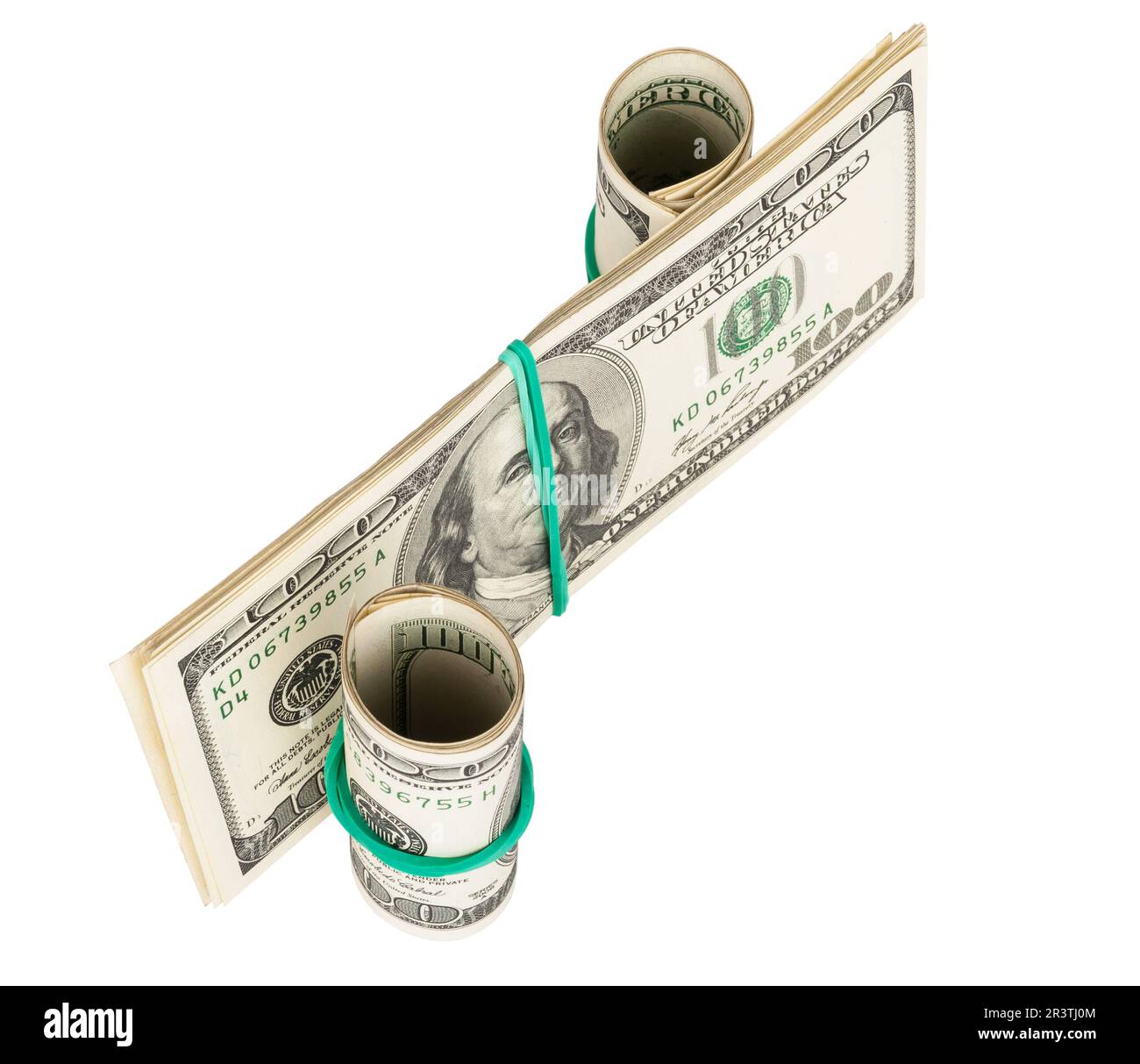 Percent sign  made from dollar Stock Photo