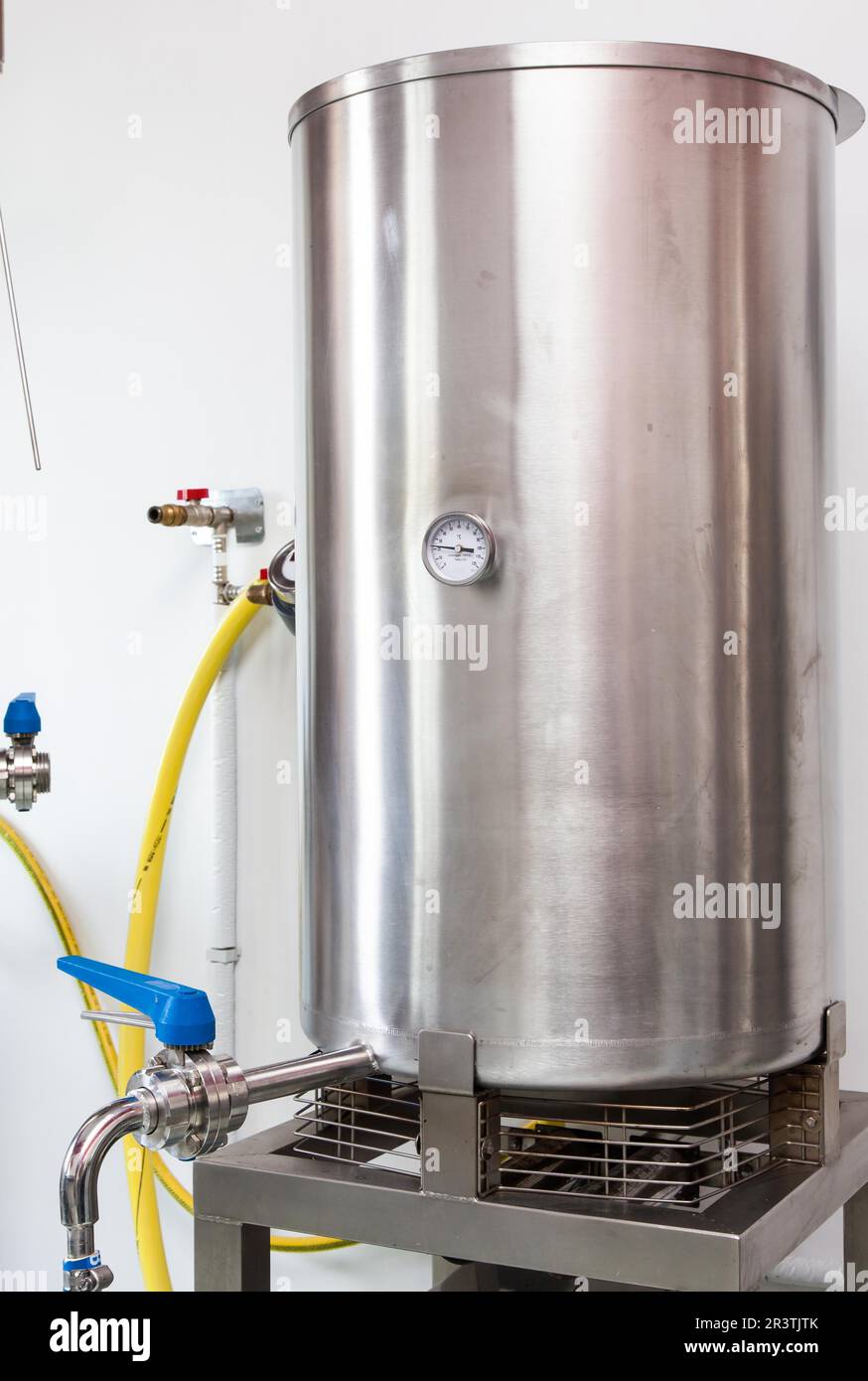 Industrial detail of a small brewery dedicated to premium production of