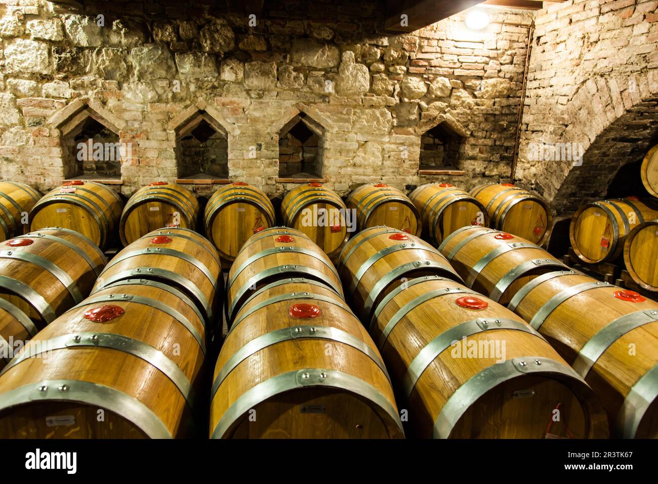 Italy, Tuscany, old canteen in Val dOrcia area dedicated to wine production  Stock Photo - Alamy