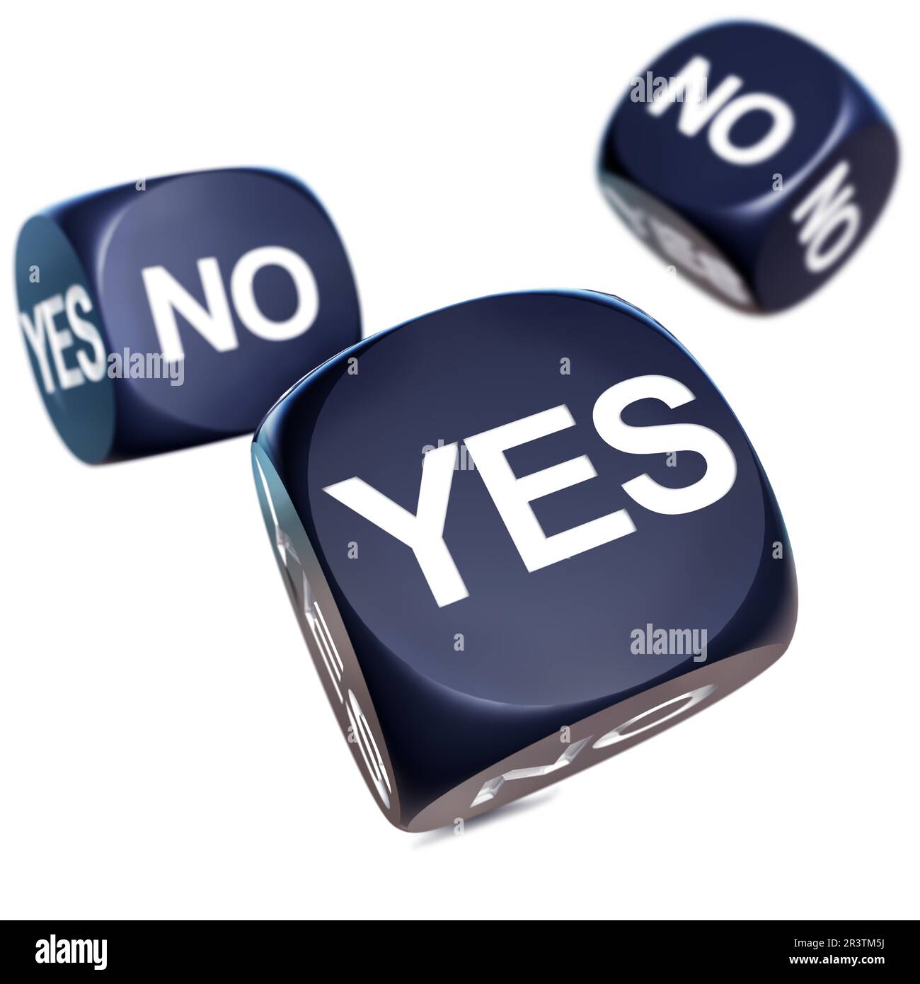 high resolution rendering of a decision concept Stock Photo - Alamy