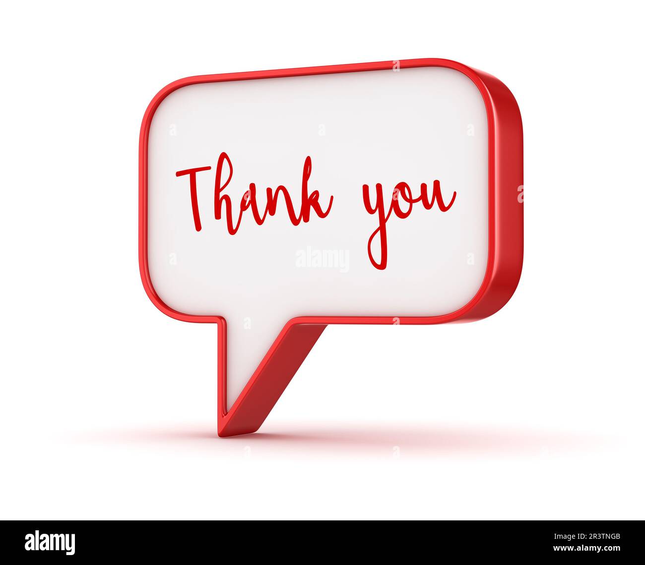 Speech bubble - thank you Stock Photo - Alamy
