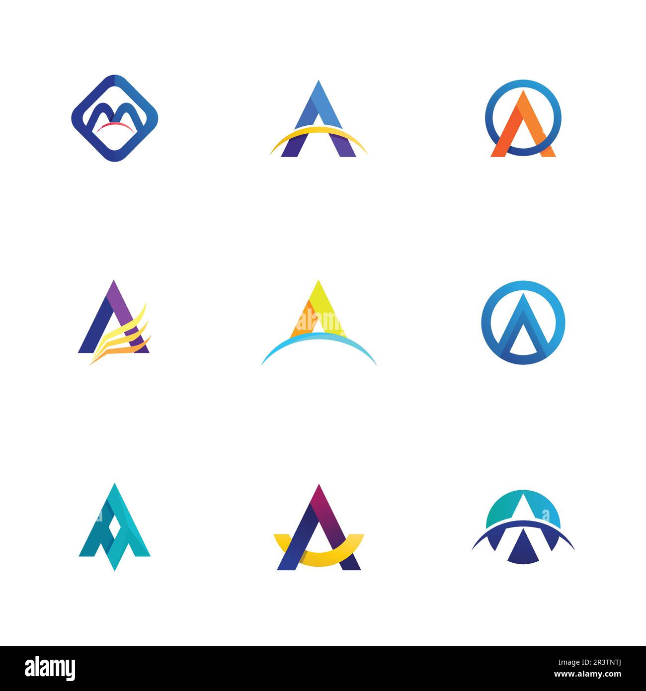 A Letter Template vector icon illustration design Stock Vector Image ...